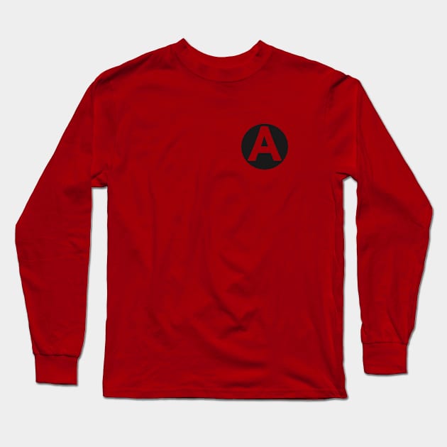 letter a red Long Sleeve T-Shirt by persa